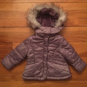 Baby Girls fleece lined winter jacket